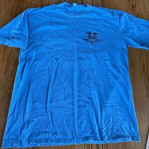 Crazy Shirts - Built on Liberty and Freedom - Blue Hawaii Dyed - Tshirt